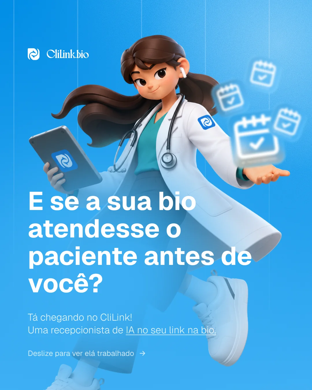 Post de Instagram do projeto CliLink