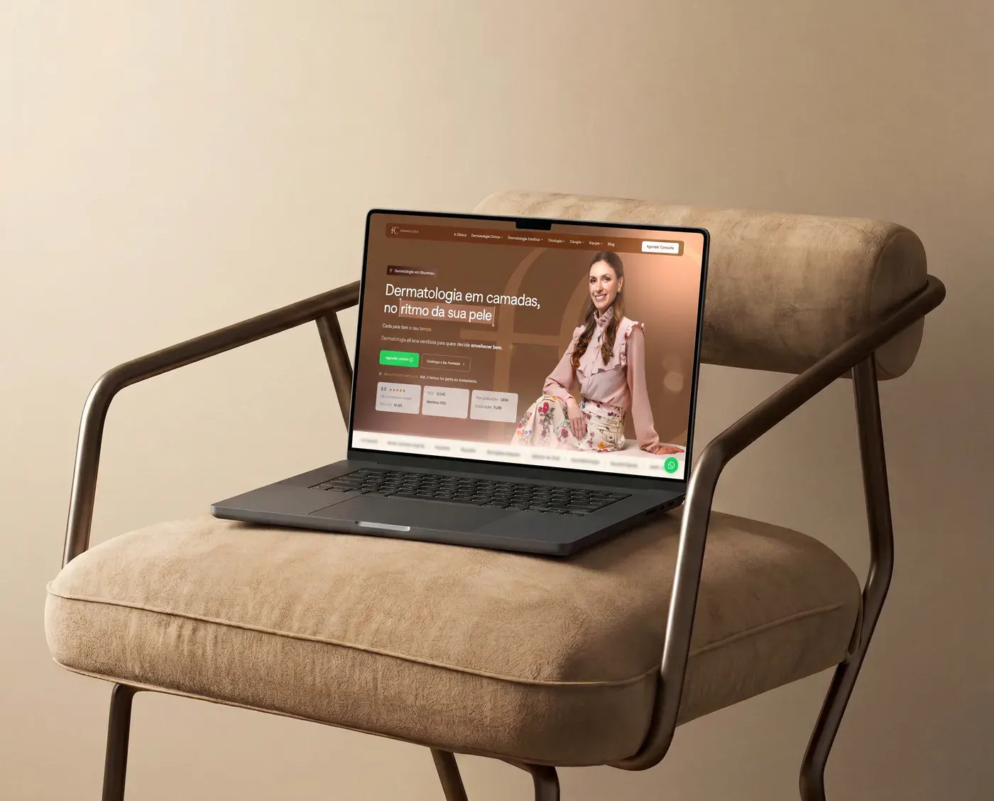 FC Dermatologia: capa do case de Websites & Landing pages