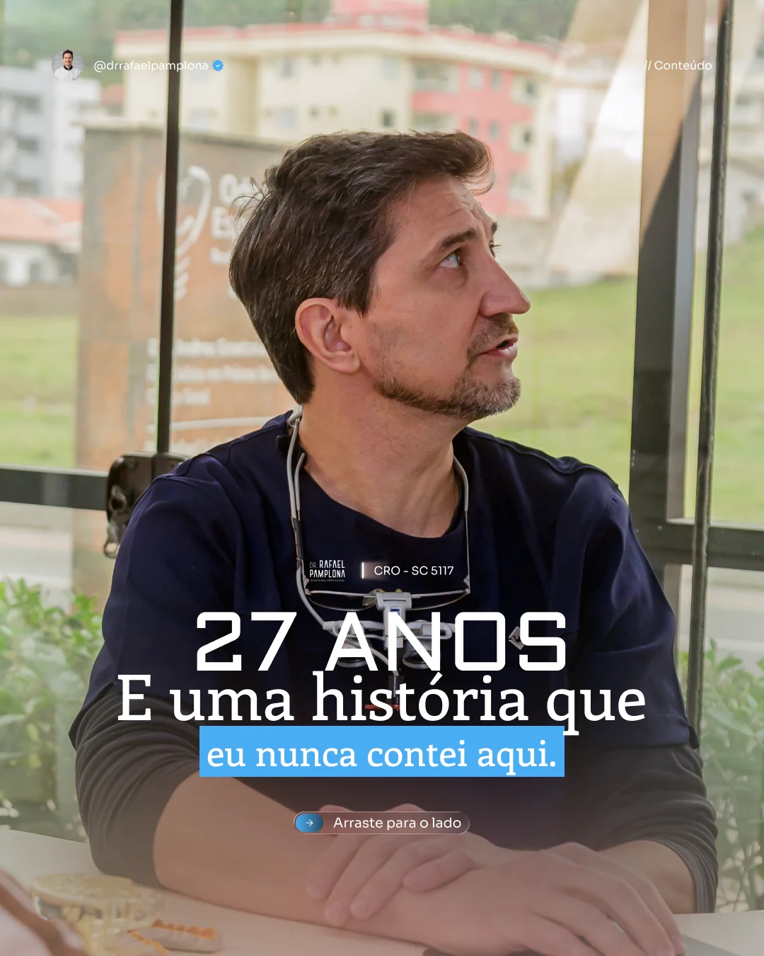 Post de Instagram do projeto Dr. Rafael Pamplona