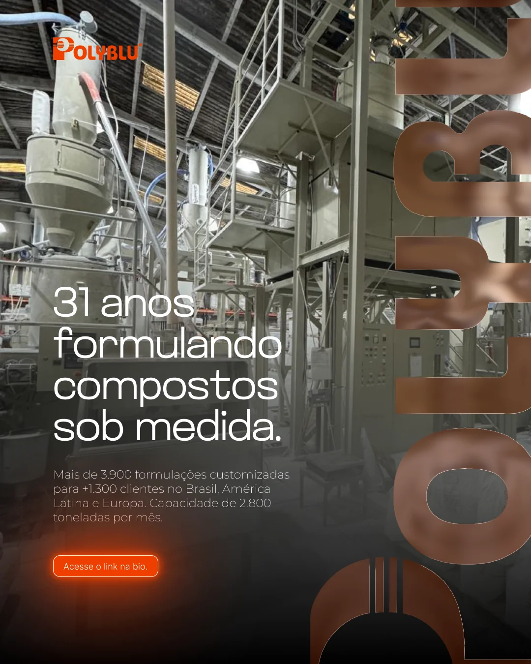 Post de Instagram do projeto Polyblu